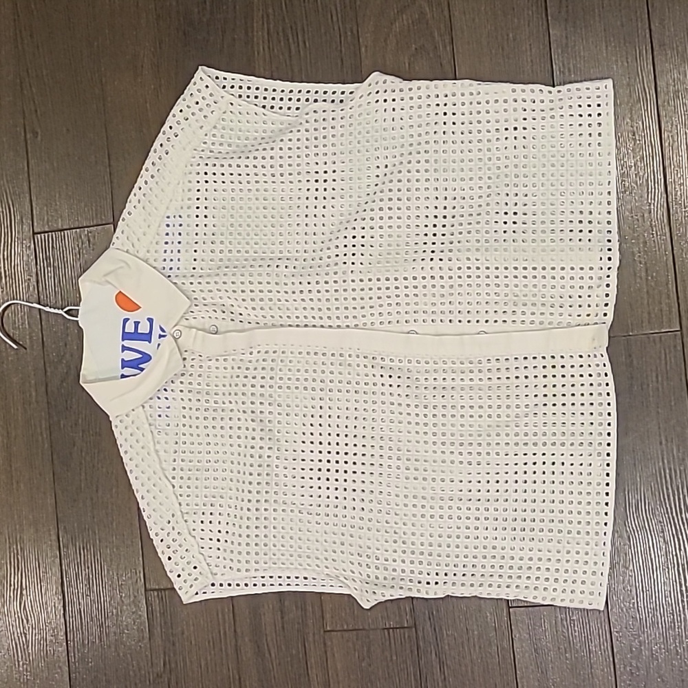 Women's Sleeveless White Rag & Bone Button Down Top